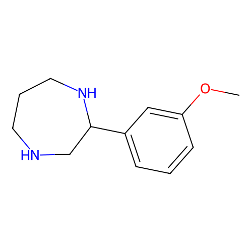 2-(3-Methoxyphenyl)-1,4-diazepane structure