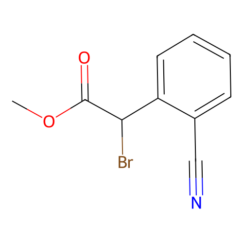 Methyl 2-bromo-2-(2-cyanophenyl)acetate structure