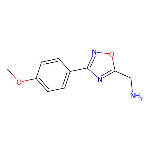 [3-(4-Methoxyphenyl)-1,2,4-oxadiazol-5-yl]methanamine structure