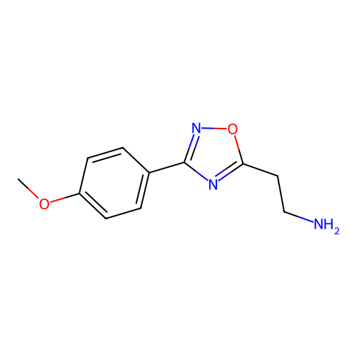 2-[3-(4-Methoxyphenyl)-1,2,4-oxadiazol-5-yl]ethanamine structure
