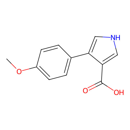 4-(4-Methoxy-phenyl)-1H-pyrrole-3-carboxylic acid structure