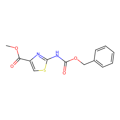 Methyl 2-[[(phenylmethoxy)carbonyl]amino]-4-thiazolecarboxylate structure
