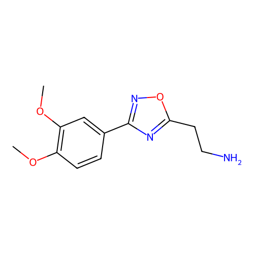 2-[3-(3,4-Dimethoxyphenyl)-1,2,4-oxadiazol-5-yl]ethanamine structure