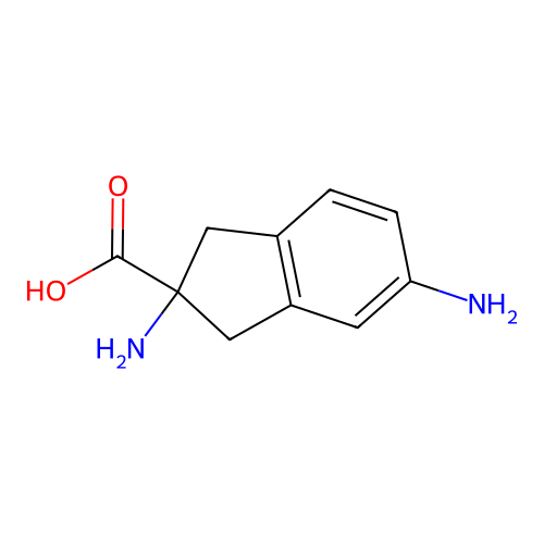 2,5-diamino-2,3-dihydro-1H-indene-2-carboxylic acid structure