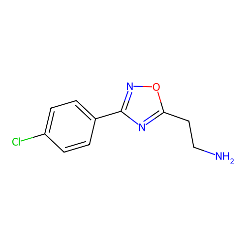 2-[3-(4-Chlorophenyl)-1,2,4-oxadiazol-5-yl]ethanamine structure