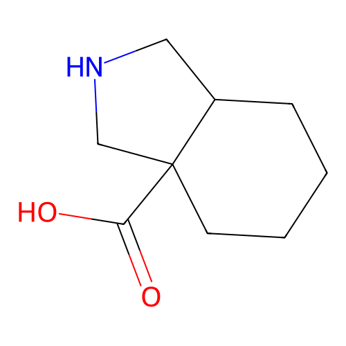 1,2,3,4,5,6,7,7a-octahydroisoindole-3a-carboxylic Acid structure