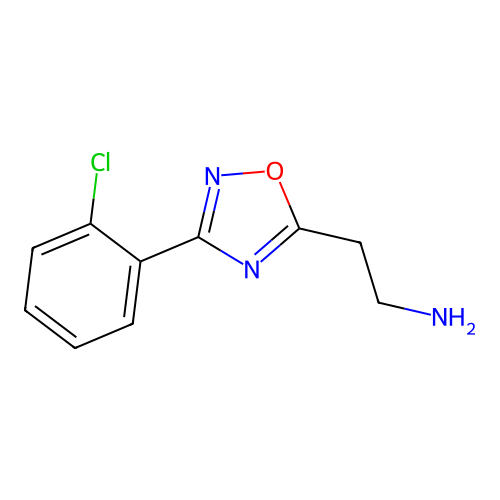 2-[3-(2-Chlorophenyl)-1,2,4-oxadiazol-5-yl]ethanamine structure