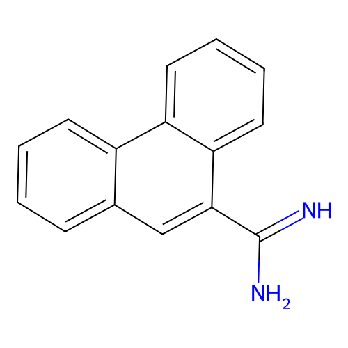 Phenanthrene-9-carboxamidine structure