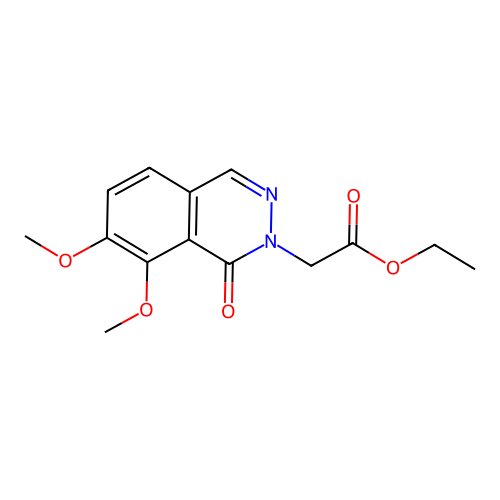 Ethyl 2-(7,8-dimethoxy-1-oxophthalazin-2-yl)acetate structure