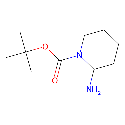 Tert-butyl 2-aminopiperidine-1-carboxylate structure