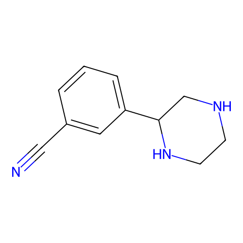 3-Piperazin-2-ylbenzonitrile structure