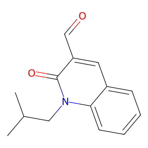 1-Isobutyl-2-oxo-1,2-dihydroquinoline-3-carbaldehyde structure