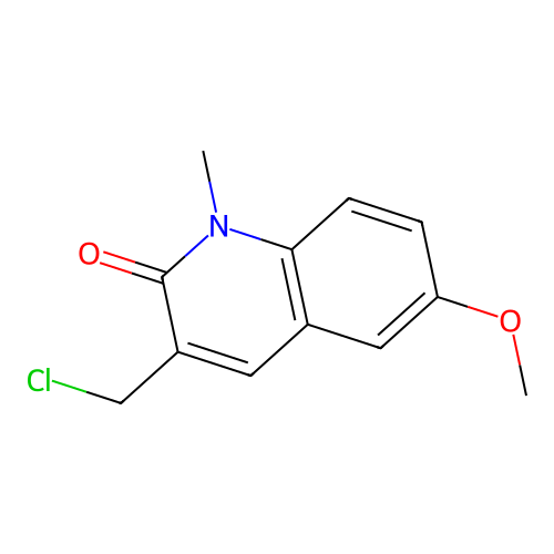 3-(chloromethyl)-6-methoxy-1-methylquinolin-2(1H)-one structure