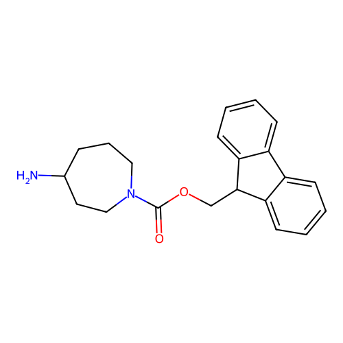 9H-fluoren-9-ylmethyl 4-aminoazepane-1-carboxylate structure