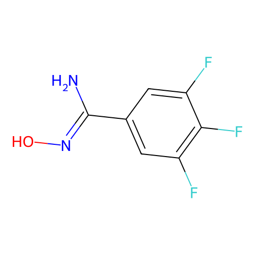 3,4,5-Trifluorobenzamidoxime structure