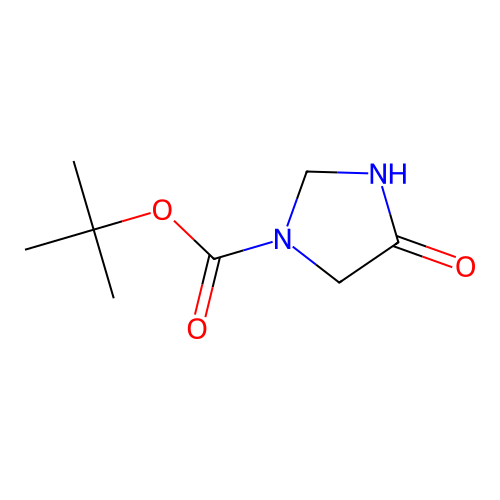 Tert-butyl 4-oxoimidazolidine-1-carboxylate structure