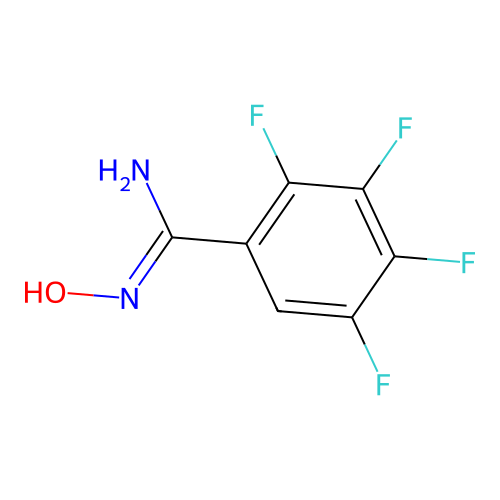 2,3,4,5-tetrafluoro-N'-hydroxybenzenecarboximidamide structure