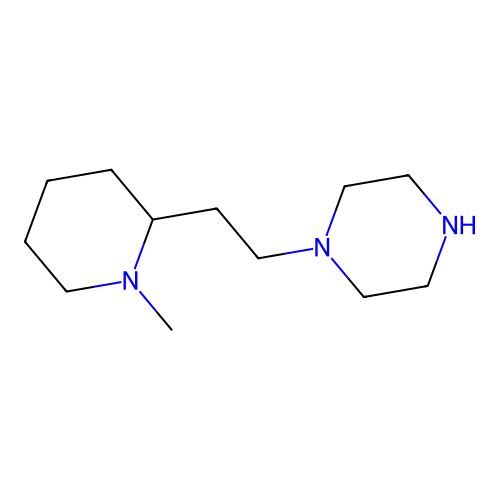 1-[2-(1-Methylpiperidin-2-yl)ethyl]piperazine structure