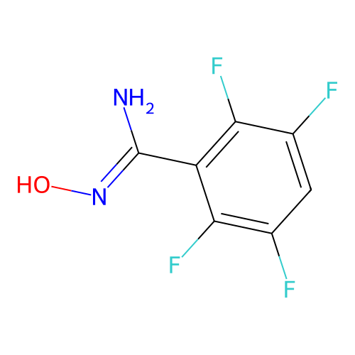 2,3,5,6-tetrafluoro-N'-hydroxybenzenecarboximidamide structure