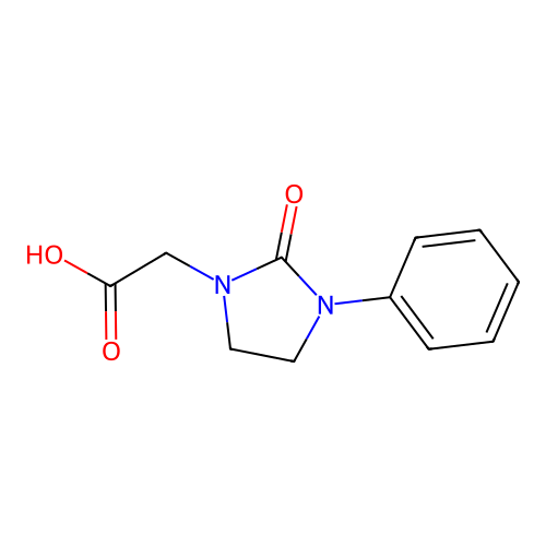 2-(2-Oxo-3-phenylimidazolidin-1-yl)acetic acid structure