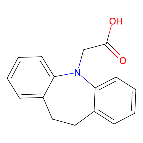 (10,11-Dihydro-dibenzo[b,f]azepin-5-yl)-acetic acid structure