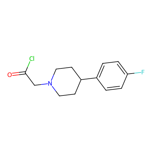4-(4-Fluorophenyl)-1-piperidineacetyl chloride structure