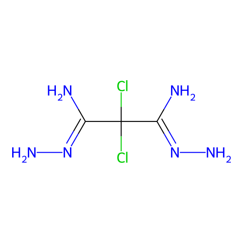1-N',3-N'-diamino-2,2-dichloropropanediimidamide structure