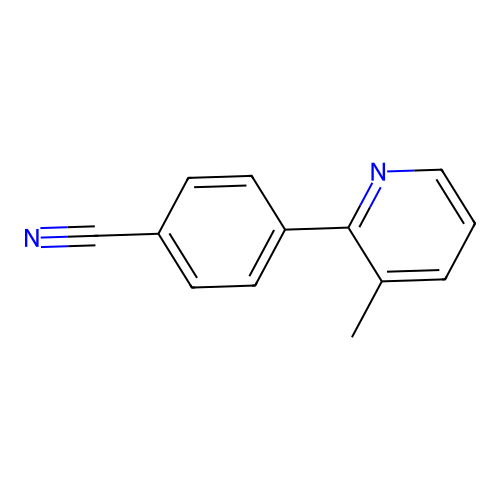 4-(3-Methylpyridin-2-yl)benzonitrile structure