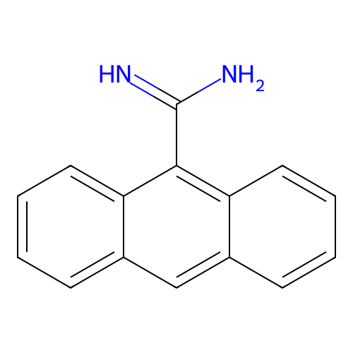 Anthracene-9-carboximidamide structure