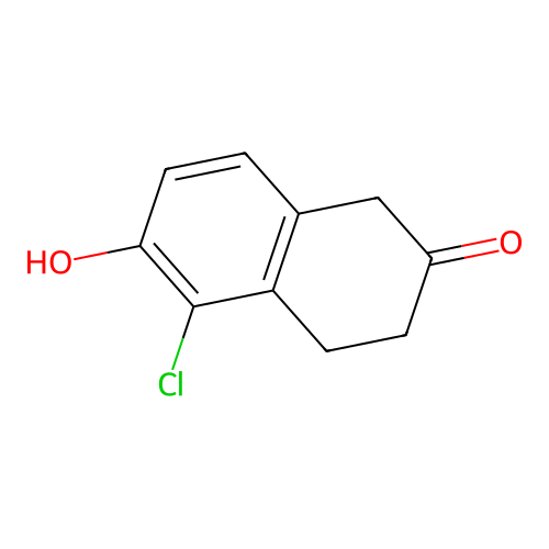 5-Chloro-6-hydroxy-tetralin-2-one structure