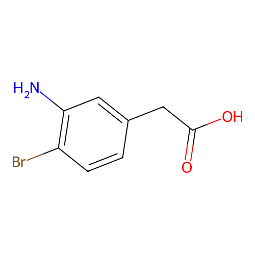 2-(3-Amino-4-bromophenyl)acetic acid structure