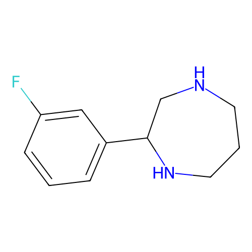 2-(3-Fluorophenyl)-1,4-diazepane structure