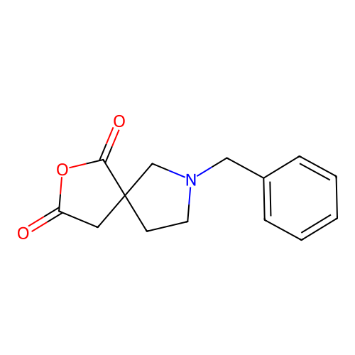 7-Benzyl-2-oxa-7-azaspiro[4.4]nonane-1,3-dione structure