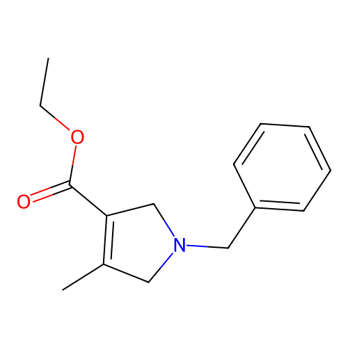 Ethyl 1-benzyl-4-methyl-2,5-dihydro-1H-pyrrole-3-carboxylate structure