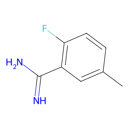 2-Fluoro-5-methyl-benzamidine structure