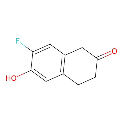 7-Fluoro-3,4-dihydro-6-hydroxy-2(1H)-naphthalenone structure