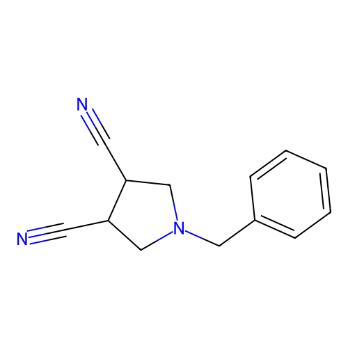 1-Benzyl-pyrrolidine-3,4-dicarbonitrile structure