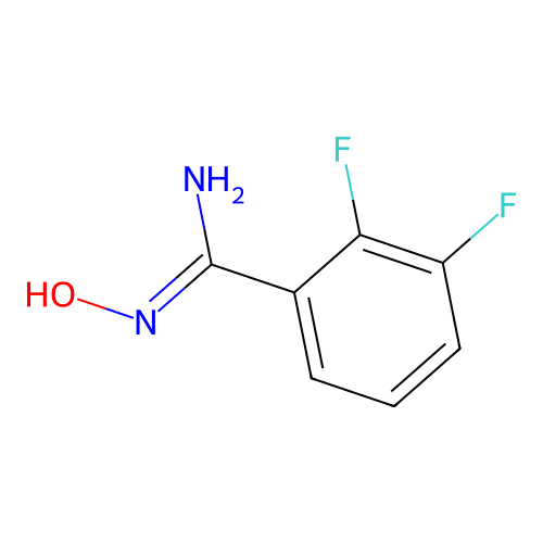 2,3-difluoro-N'-hydroxybenzenecarboximidamide structure