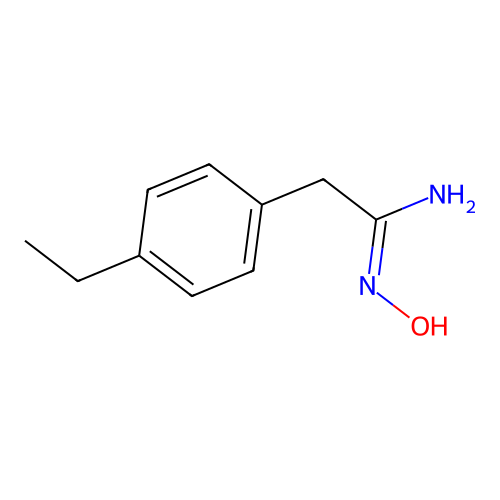 2-(4-Ethyl-phenyl)-N-hydroxy-acetamidine structure