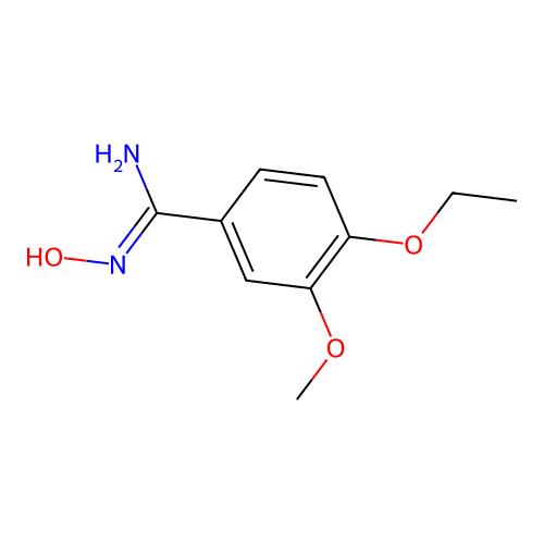 4-ethoxy-N-hydroxy-3-methoxybenzene-1-carboximidamide structure