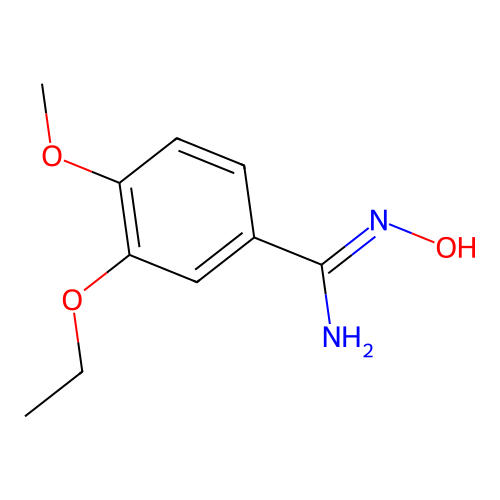 3-ethoxy-N'-hydroxy-4-methoxybenzenecarboximidamide structure