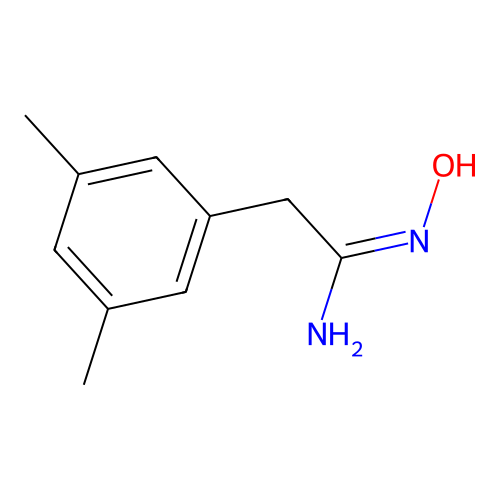 2-(3,5-dimethylphenyl)-N'-hydroxyethanimidamide structure