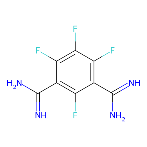 2,4,5,6-Tetrafluorobenzene-1,3-dicarboximidamide structure