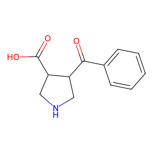 4-benzoylpyrrolidine-3-carboxylic Acid structure