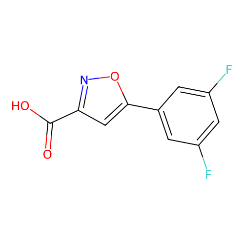 5-(3,5-difluorophenyl)-1,2-oxazole-3-carboxylic Acid structure