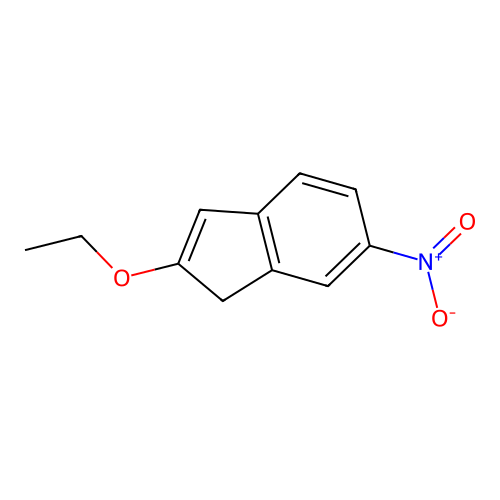 2-ethoxy-6-nitro-1H-indene structure