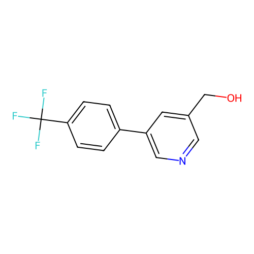 (5-(4-(Trifluoromethyl)phenyl)pyridin-3-yl)methanol structure