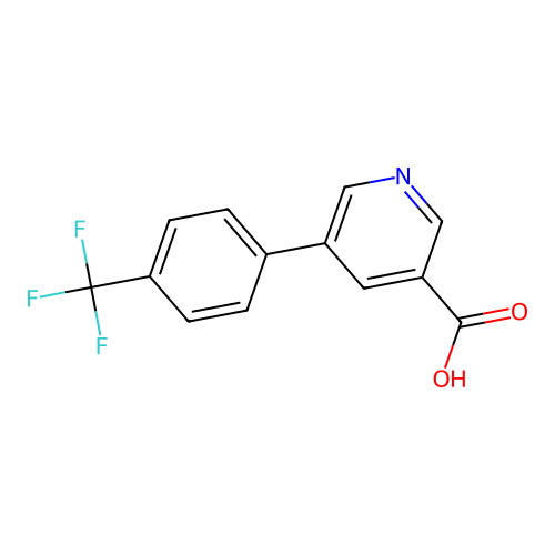 5-(4-Trifluoromethylphenyl)nicotinic acid structure