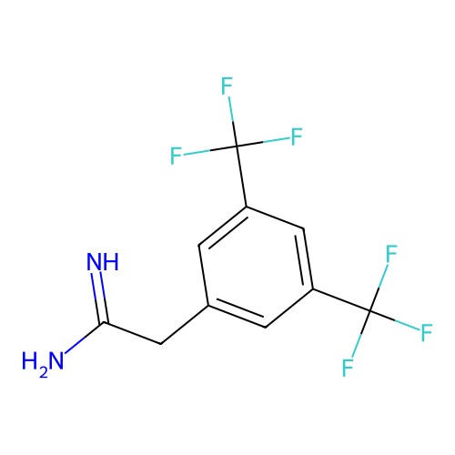 2-[3,5-Bis(trifluoromethyl)phenyl]ethanimidamide structure