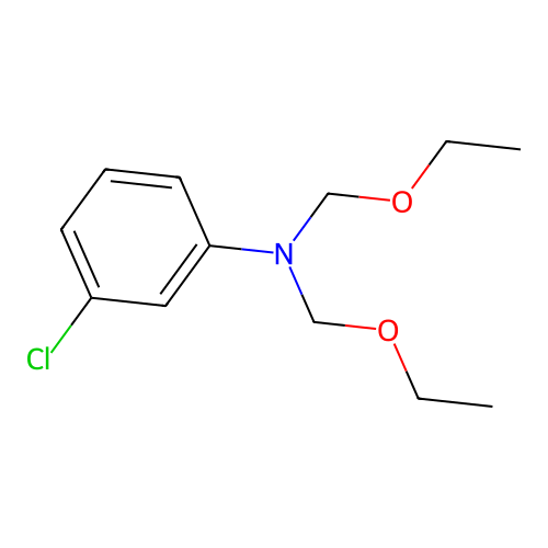 3-chloro-N,N-bis(ethoxymethyl)aniline structure